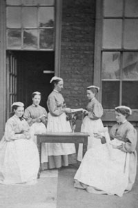 A group of nurses c1871