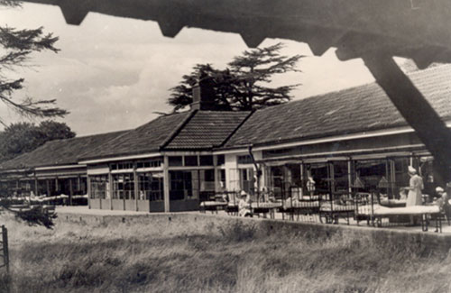 Tadworth Court with its open-sided pavilions